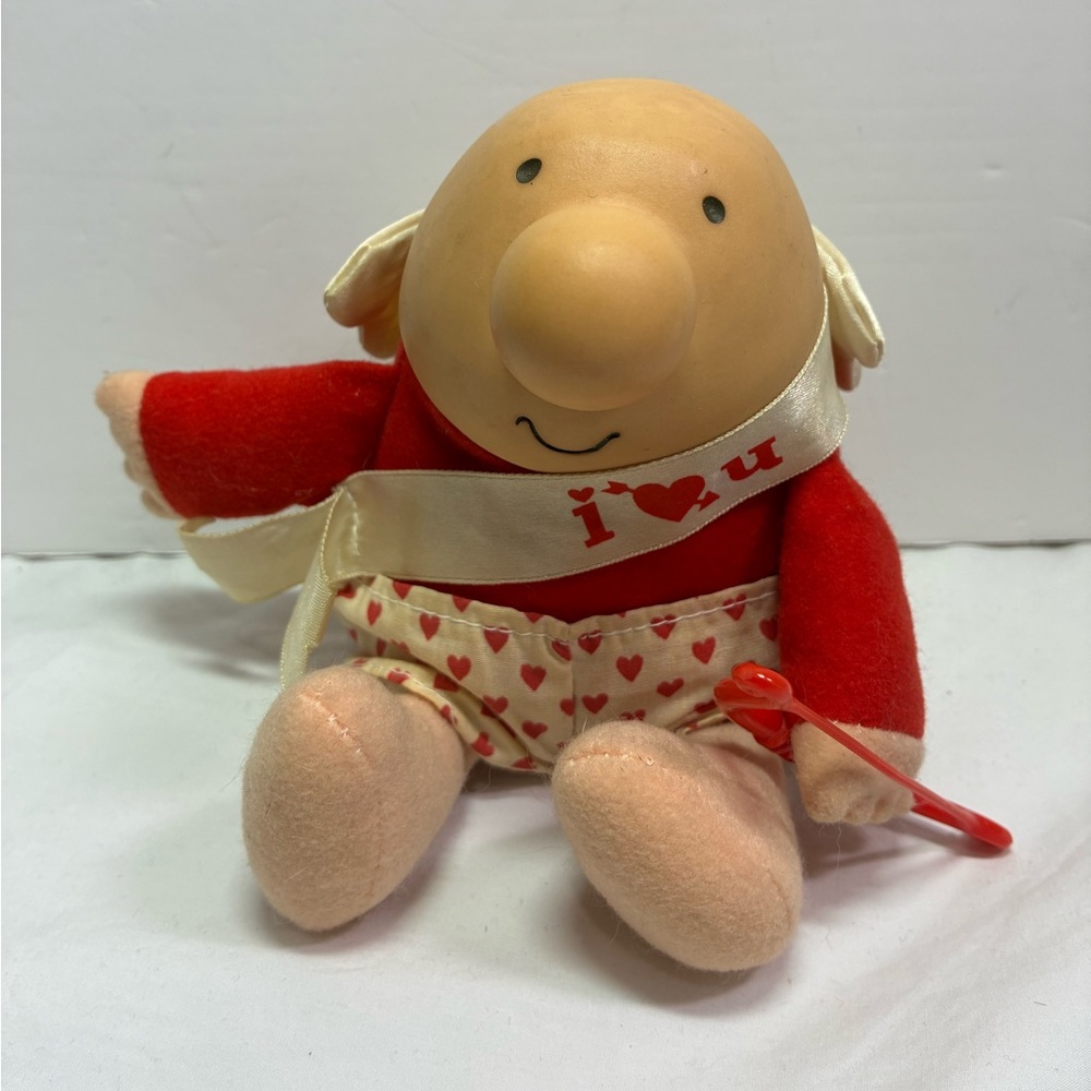 Vintage 1988 Valentine's Day Ziggy Cupid Plush Toy by American Greetings